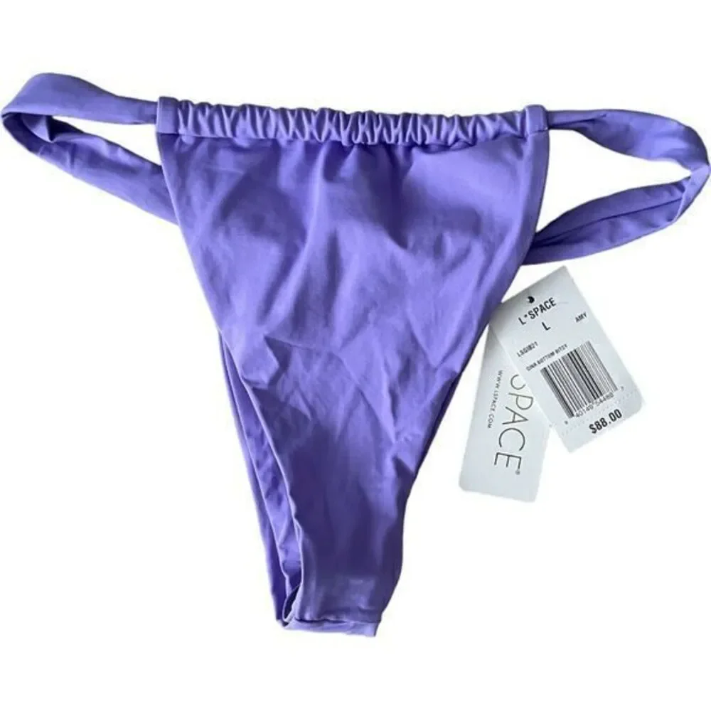 L Space Siren Bikini‎ Top D Cup Gina Bitsy Bikini Bottom Large Amethyst Purple